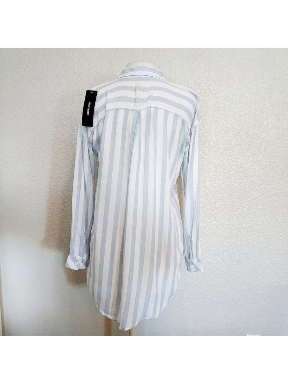 Thread & Supply Blue & White Striped Button Up Size XS - Picture 7 of 11